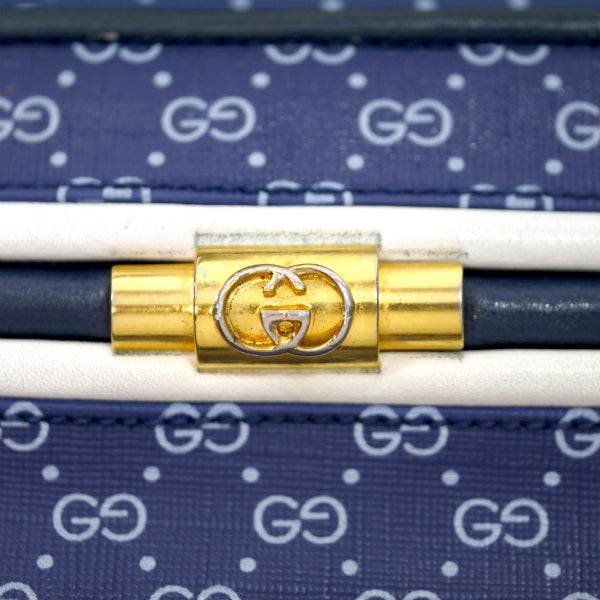 OLD Gucci 70sマイクロGG大型ショルダー（青）