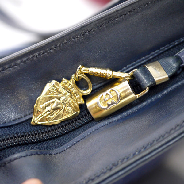 OLD Gucci 70sマイクロGG大型ショルダー（青）