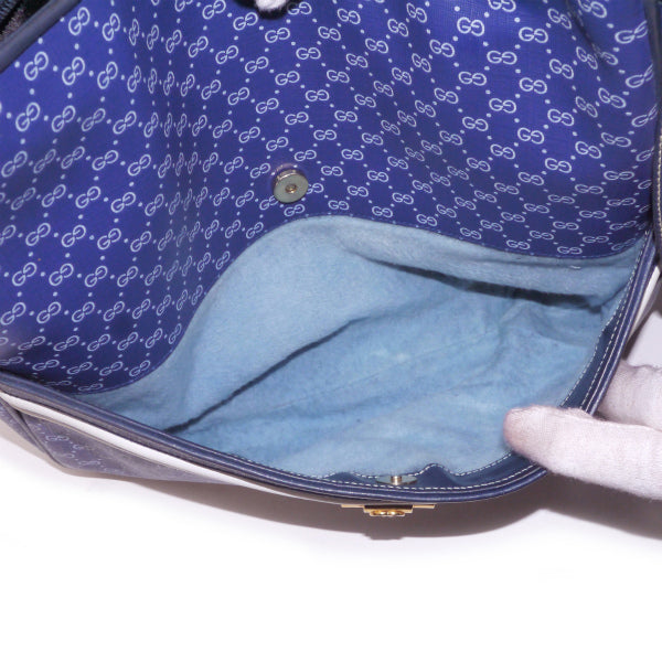 OLD Gucci 70sマイクロGG大型ショルダー（青）