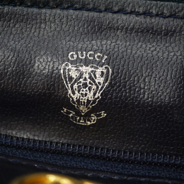 OLD Gucci　マイクロＧＧラウンドポシェット（紺）