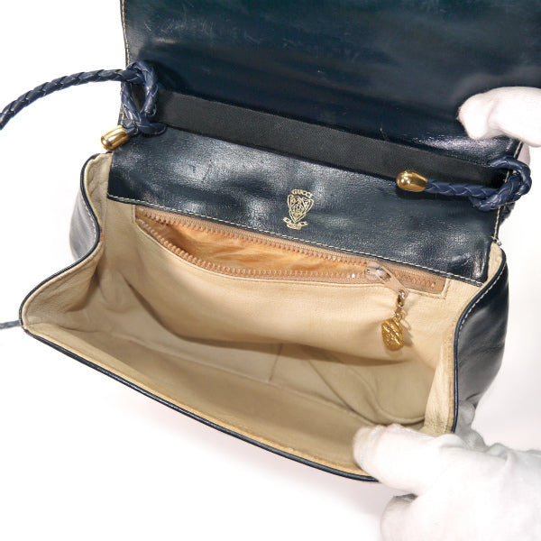 OLD Gucci マイクロGGラウンドショルダー（青）