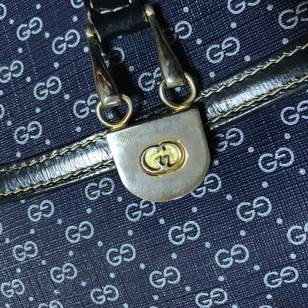 OLD Gucci マイクロGGラウンドショルダー（青）