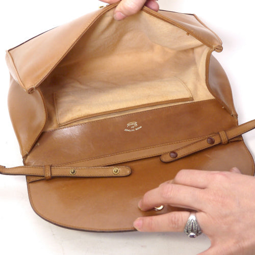 OLDGucci　レア！2WAY筆記体ショルダー（茶）