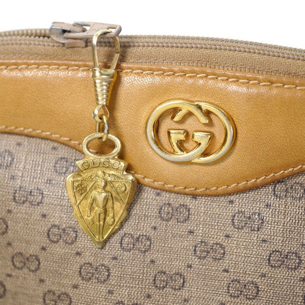 OLD Gucci　マイクロＧＧラウンドポシェット（キャメル）