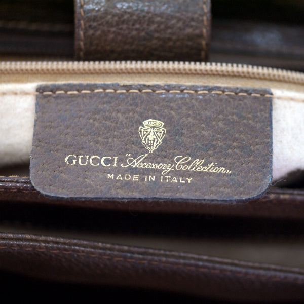 OLD Gucci　ミニシェリー3層ショルダー(茶）