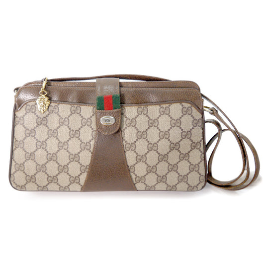 OLD Gucci　ミニシェリー3層ショルダー(茶）