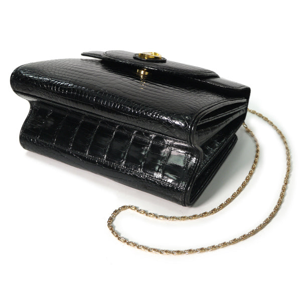 OLD Gucci 最高級クロコダイルバッグ（黒）