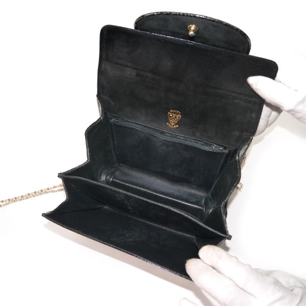 OLD Gucci 最高級クロコダイルバッグ（黒）