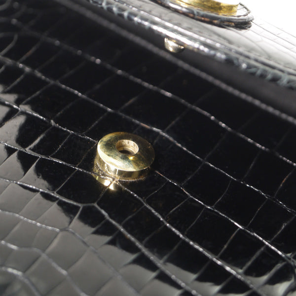 OLD Gucci 最高級クロコダイルバッグ（黒）