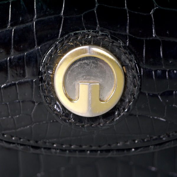 OLD Gucci 最高級クロコダイルバッグ（黒）