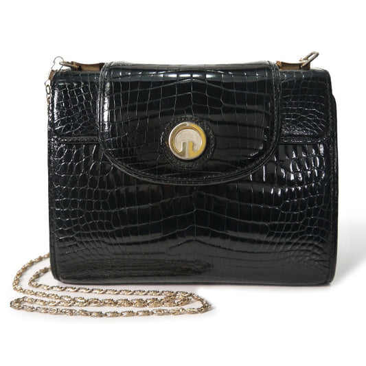 OLD Gucci 最高級クロコダイルバッグ（黒）