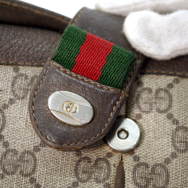 OLD Gucci　ミニシェリー3層チェーンポシェット(茶)