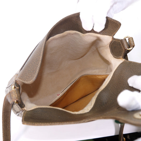 OLD Gucci　ミニシェリー斜めがけショルダーバッグ（茶）