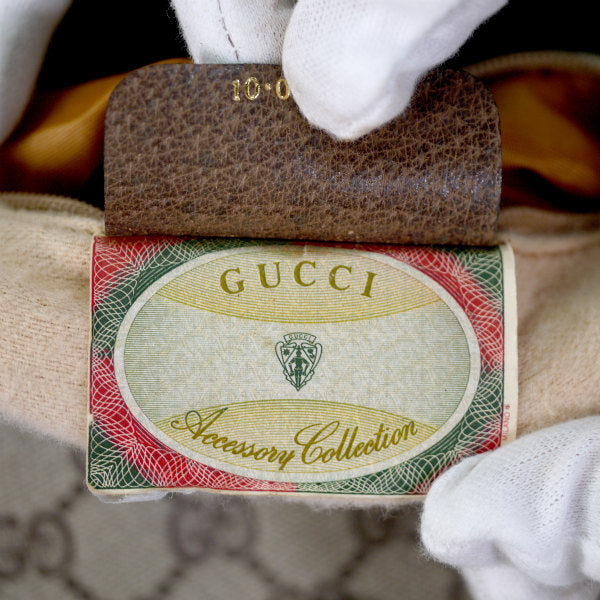 OLD Gucci　ミニシェリー斜めがけショルダーバッグ（茶）