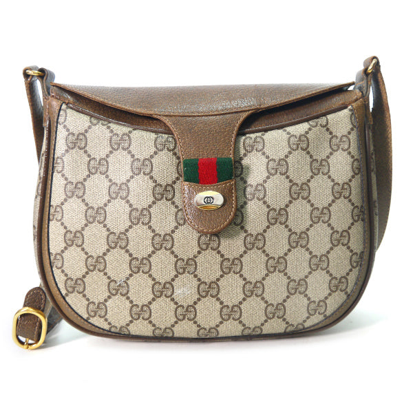 OLD Gucci　ミニシェリー斜めがけショルダーバッグ（茶）