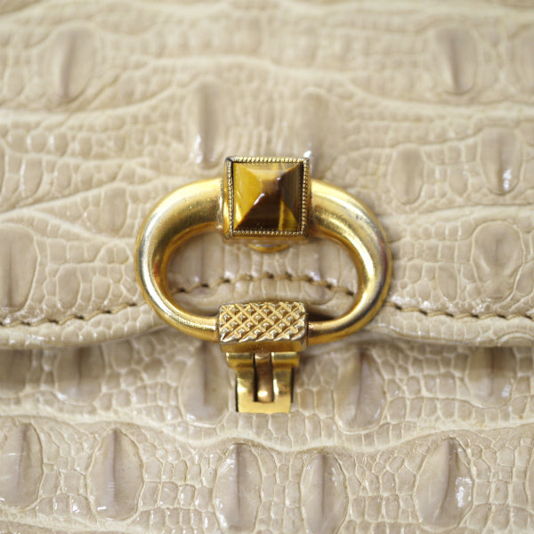 OLD Gucci　60sお宝!!クロコダイル&タイガーアイバッグ