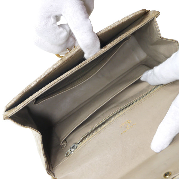 OLD Gucci　60sお宝!!クロコダイル&タイガーアイバッグ