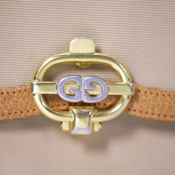 OLD Gucci スクエア２WAYバッグ(キャメル）