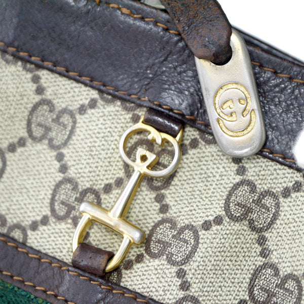 OLD Gucci 　レア!!ビット金具×シェリーショルダー（茶）