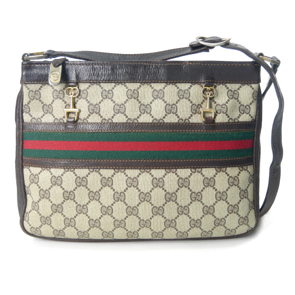 OLD Gucci 　レア!!ビット金具×シェリーショルダー（茶）