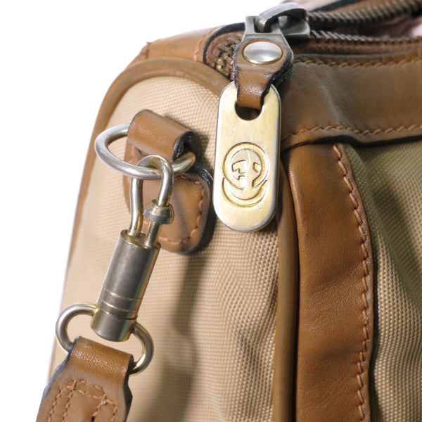 OLD Gucci ＜訳あり＞2WAYシェリーミニボストン(キャメル）