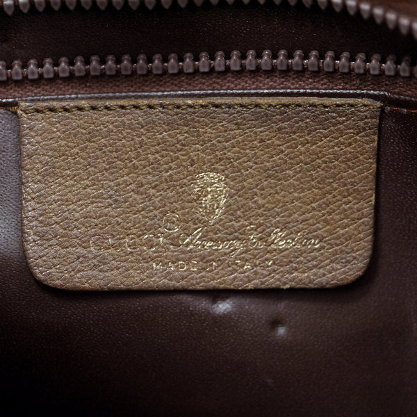 OLD Gucci 総革ビット金具×シェリーショルダー（濃茶）