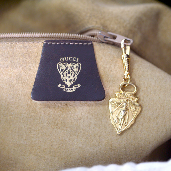 OLD Gucci　 GG金具バケツ型ショルダー（濃茶）