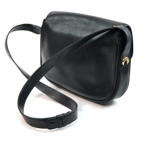 OLD Gucci　2WAY総革シンプルショルダー（黒）