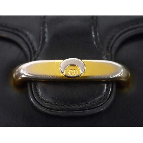 OLD Gucci　2WAY総革シンプルショルダー（黒）