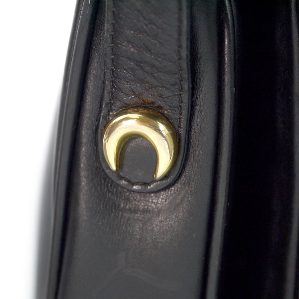 OLD Gucci　2WAY総革シンプルショルダー（黒）