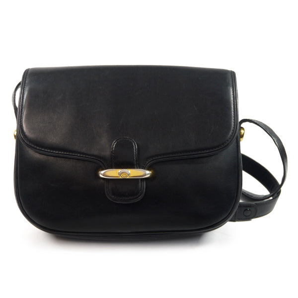 OLD Gucci　2WAY総革シンプルショルダー（黒）