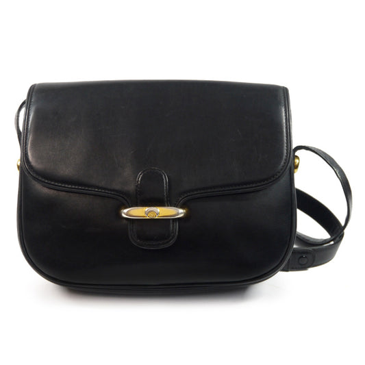 OLD Gucci　2WAY総革シンプルショルダー（黒）