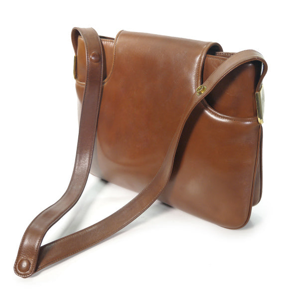 OLD Gucci＜訳あり＞1973総革ショルダー（飴色）