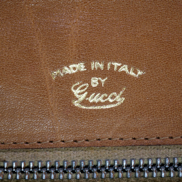 OLD Gucci　 総革サイドシェリー ワンショルダー（キャメル）