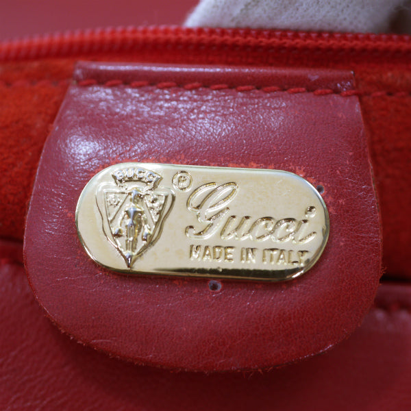 OLD Gucci パイソン2WAYクラッチショルダー（赤）