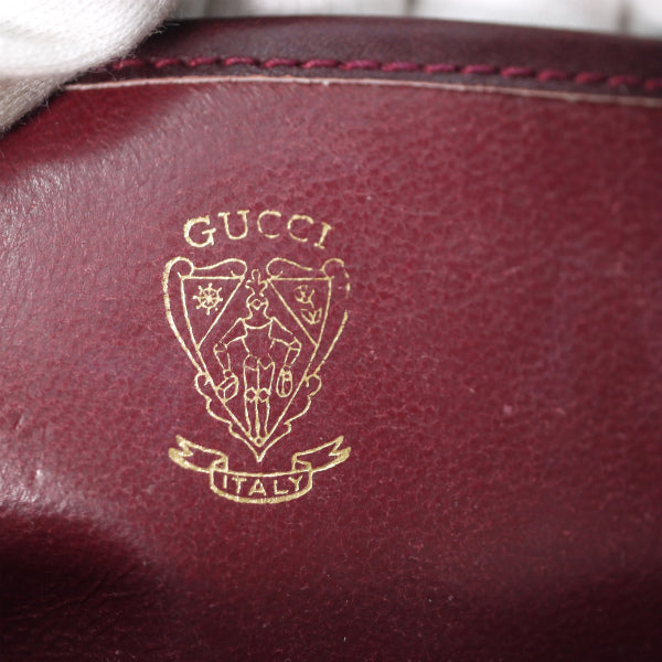 OLD Gucci レトロ!総革ポシェット（ボルドー）