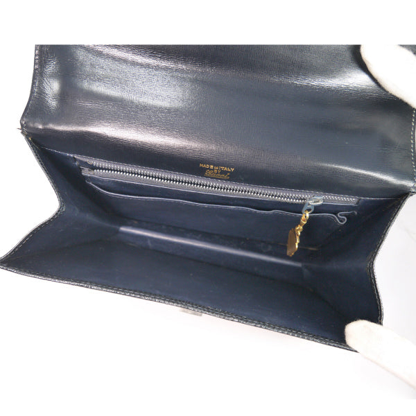 OLD Gucci  レア!リアルリザード ハンドバッグ（黒）