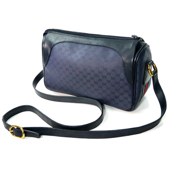 OLD Gucci　マイクロＧＧサイドシェリーショルダー（紺）
