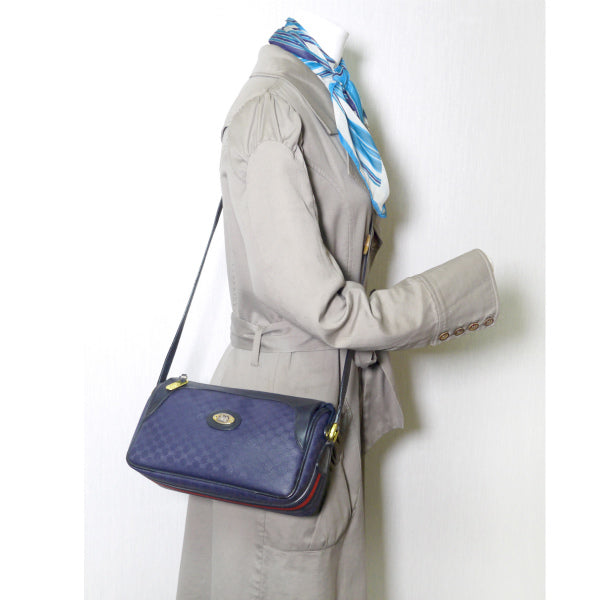 OLD Gucci　マイクロＧＧサイドシェリーショルダー（紺）
