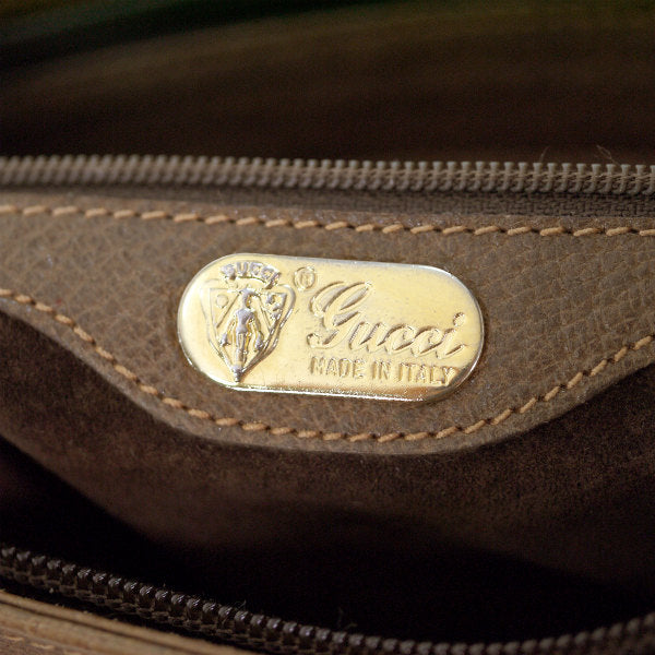 OLD Gucci　 総革シェリー斜めがけショルダー（茶）