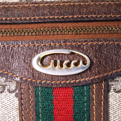 OLD Gucci ７０ｓ横長ショルダ−（茶）
