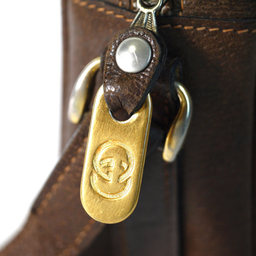 OLD Gucci ７０ｓ横長ショルダ−（茶）