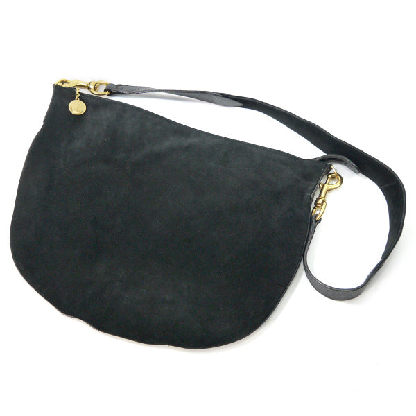 OLD Gucci スエード半円大型2WAYバッグ（濃紺）