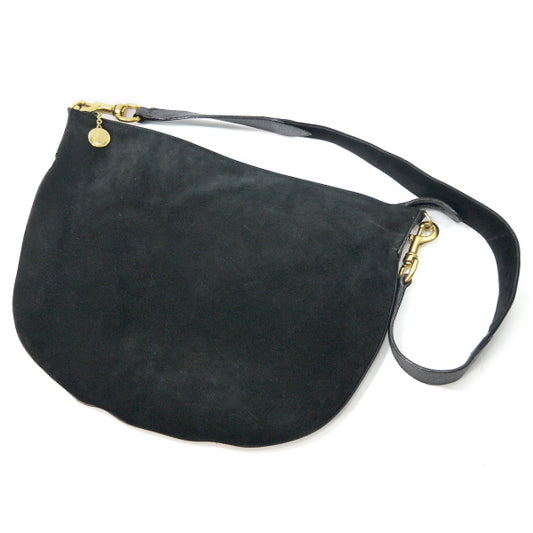 OLD Gucci スエード半円大型2WAYバッグ（濃紺）