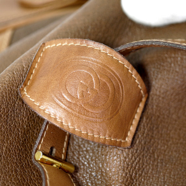 OLD Gucci どんぐり型 総革2WAYリュック&ショルダー（茶）