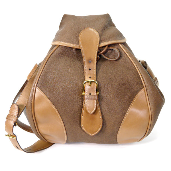 OLD Gucci どんぐり型 総革2WAYリュック&ショルダー（茶）