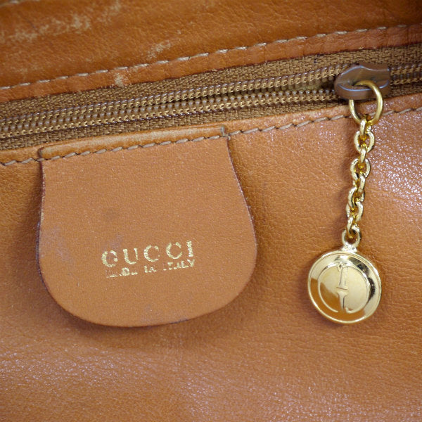 OLD Gucci 総革ホーボーバッグ（キャメル）