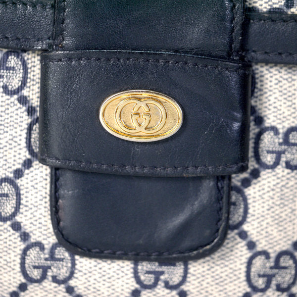OLD Gucci　3層式2WAYショルダー（青）