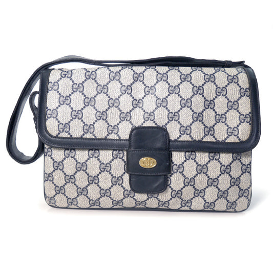 OLD Gucci　3層式2WAYショルダー（青）