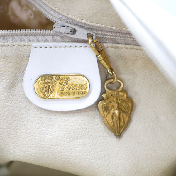 OLD Gucci 総革スクエアショルダー（白）